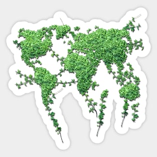 World Made of Vines Sticker